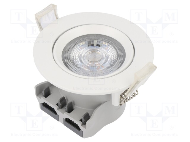 LED spotlight; 220/240VAC; 5W; warm white; 36°; 3000K; 380lm; Ø72mm