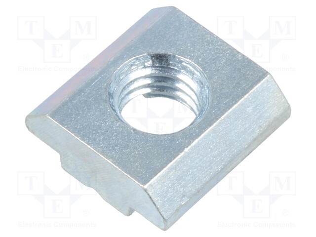 Nut; for profiles; Width of the groove: 8mm; steel; zinc