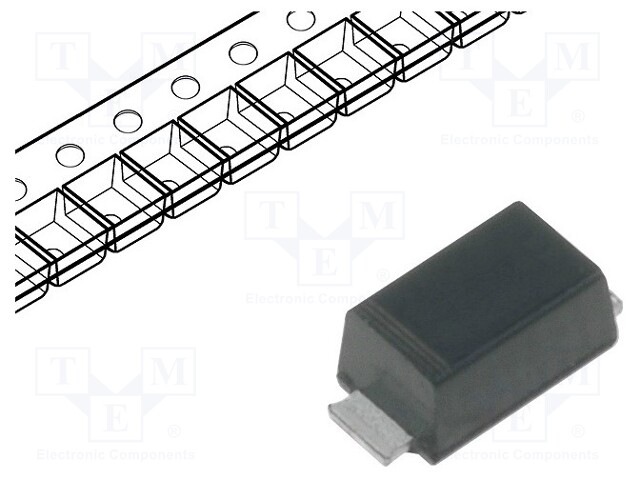 Diode: switching; SMD; 50V; 0.8A; 150ns; Package: reel,tape; subSMA