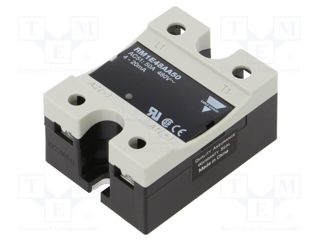 Relay: solid state; Icntrl: 4÷20mA; 50A; 200÷550VAC; -20÷70°C