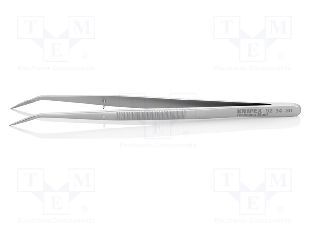 Tweezers; 150mm; Blades: curved; Blade tip shape: sharp; universal