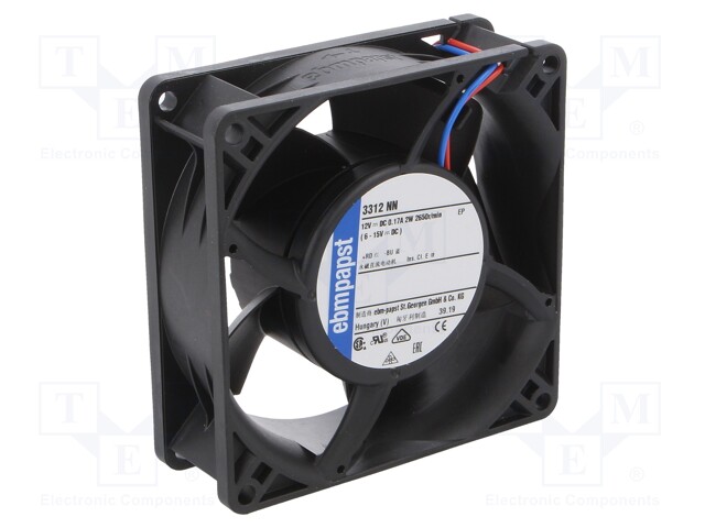 Fan: DC; axial; 92x92x32mm; 80m3/h; 35dBA; ball bearing; 2650rpm