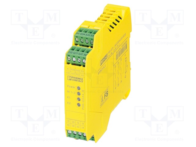 Module: safety relay; 24VDC; IN: 2; for DIN rail mounting; IP20