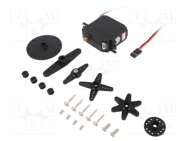 Motor: servo; 4.8÷6VDC; standard; analogue; 60g; 42x20.5x39.5mm