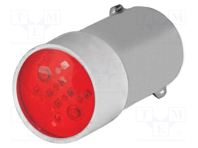 LED lamp; 46; -25÷55°C; 24VAC; red; 24VDC