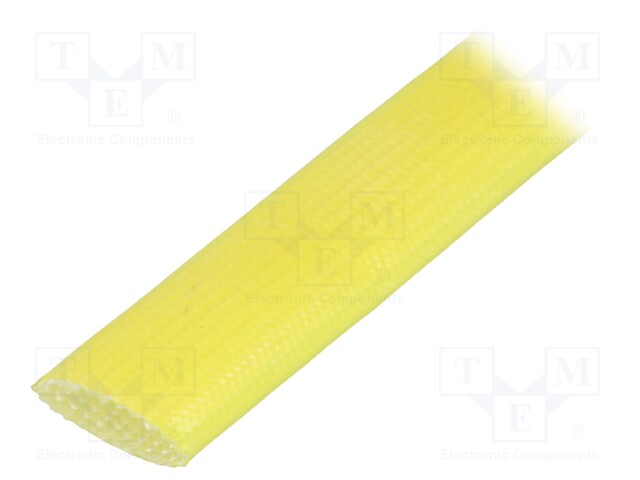 Insulating tube; yellow; -30÷155°C; Øint: 10mm; L: 100m; 3kV/mm