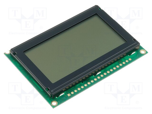 Display: LCD; graphical; 128x64; FSTN Positive; 75x52.7x8.9mm; LED