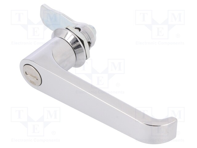 Lock; zinc and aluminium alloy; 18mm; chromium; Key code: 1333