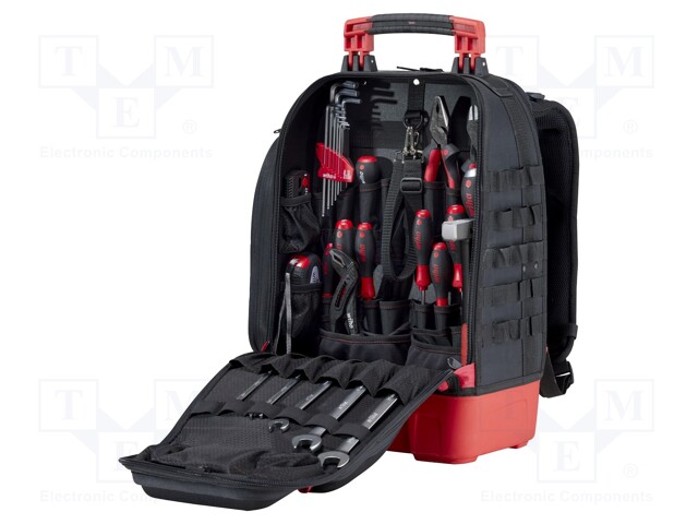 Kit: general purpose; for diy; tool rucksack; 43pcs.