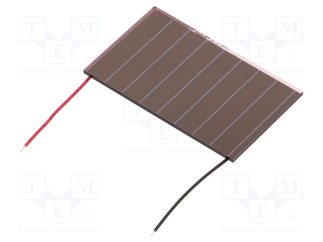 Photovoltaic cell; indoor; 43x26x1.1mm; 3.1g; 39.9uW; 13.3uA; 4.9V
