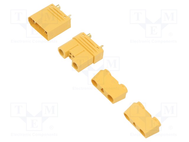 Plug; DC supply; MT90; male + female; PIN: 6; for cable; soldered