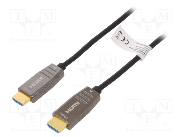 Cable; HDCP 2.2,HDMI 2.1,optical; HDMI plug,both sides; 10m