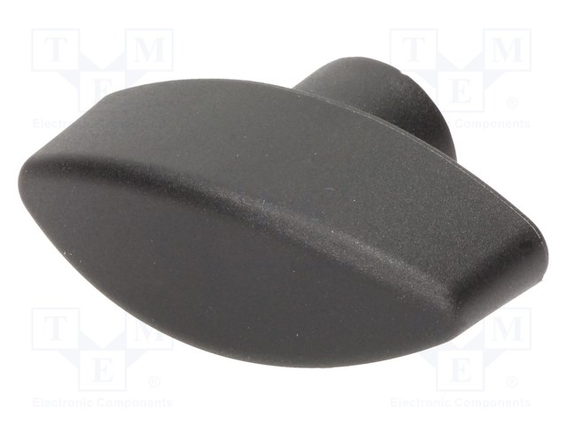 Knob wing; M8; 15mm; H: 24.5mm; polyamide; black; W: 40mm