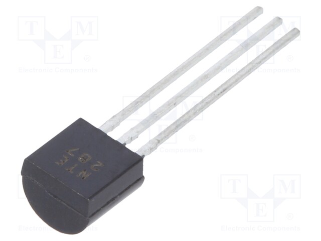 Transistor: NPN; bipolar; 300V; 0.5A; 1.5W; TO92