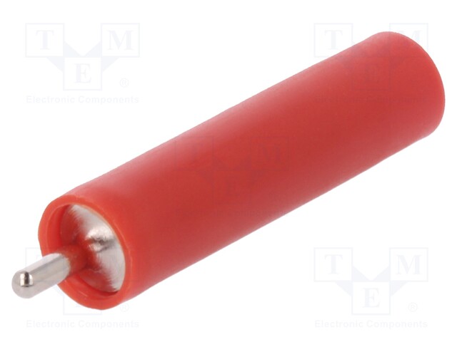 Socket; 4mm banana; 20A; 1kVAC; red; nickel plated; -25÷80°C; 10mΩ