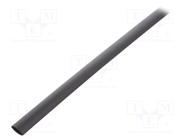 Heat shrink sleeve; glueless; 2: 1; 9.5mm; L: 1m; black; polyolefine