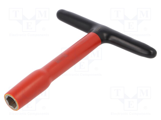 Key; insulated,socket spanner; HEX 16mm; tool steel; 200mm; 1kV