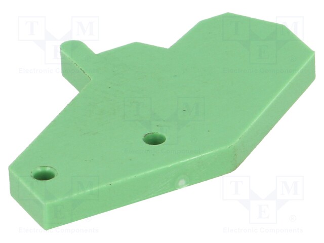 Pitch spacer; H: 20mm; green; Mat: polyamide; L: 2.5mm; D: 28mm