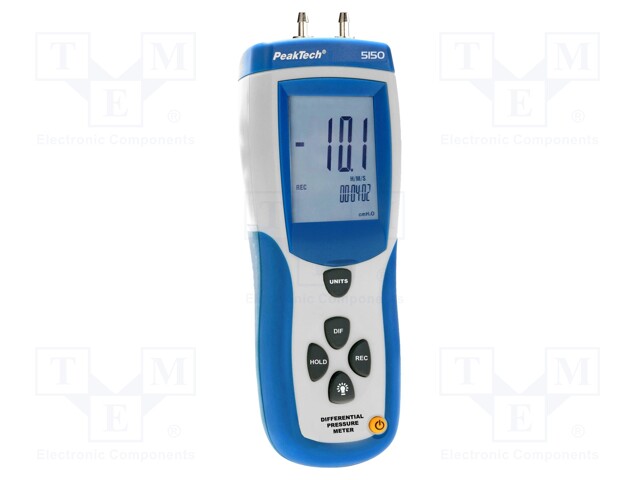 Differential manometer; Interface: USB; 75x203x50mm