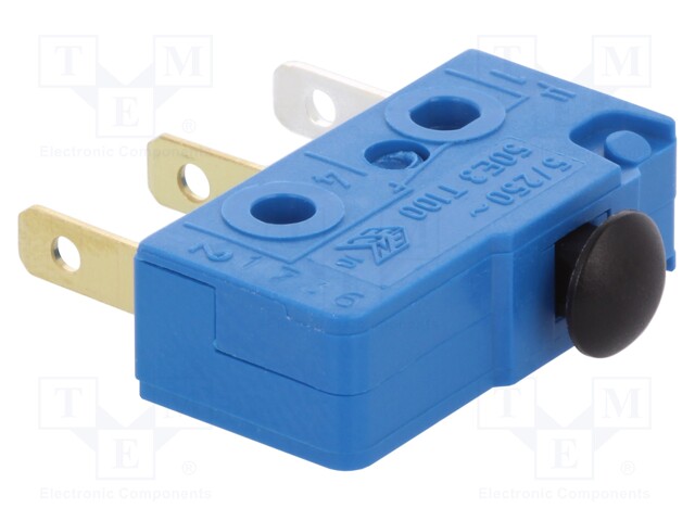 Microswitch SNAP ACTION; without lever; SPDT; 5A/250VAC; Pos: 2