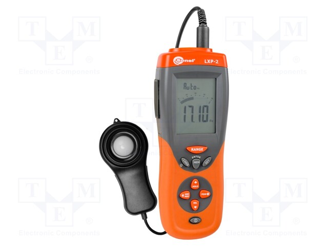 Light meter; 0,01÷19,99klx; USB; 0÷50°C; 170x80x40mm; 390g; ±5%