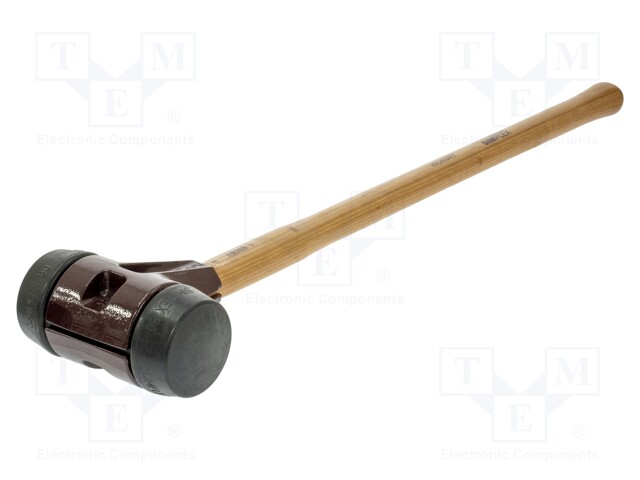 Hammer; 800mm; W: 175mm; 3.27kg; 80mm; round; rubber; wood; SIMPLEX