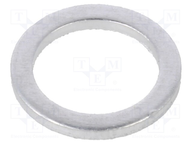 Gasket; aluminium; D: 1mm; Øint: 8mm; Øout: 11.5mm; DIN: 7603