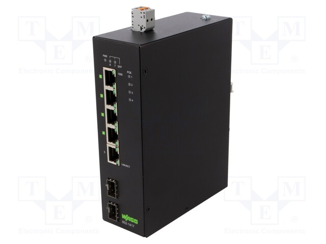 ENET SW, 10/100/1000 MBPS, RJ45/SFP, DIN