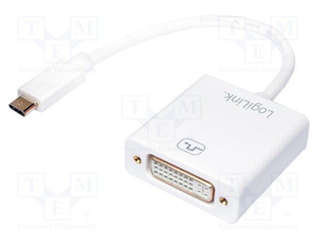 Adapter; HDCP 1.3,USB 3.0; DVI-I (24+5) socket,USB C plug