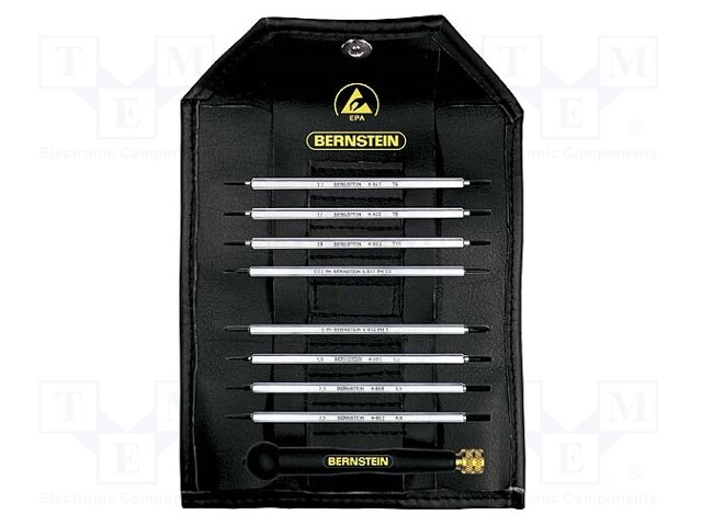 Screwdrivers; Pcs: 9; ESD; Package: bag