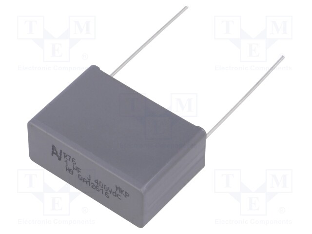 Capacitor: polypropylene; 1uF; 27.5mm; ±5%; 32x13x22mm; -55÷105°C