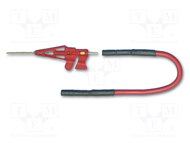 Probe accessories; red; Kit: cable,gripper x1