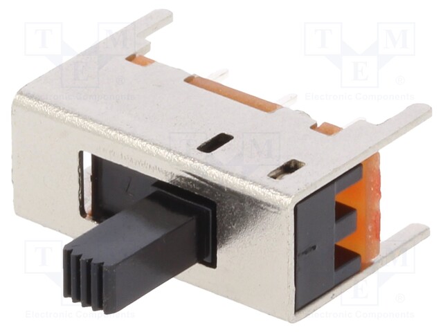 Switch: slide; Pos: 2; 0.35A/30VDC; ON-ON; Mounting: PCB,THT; 20mΩ