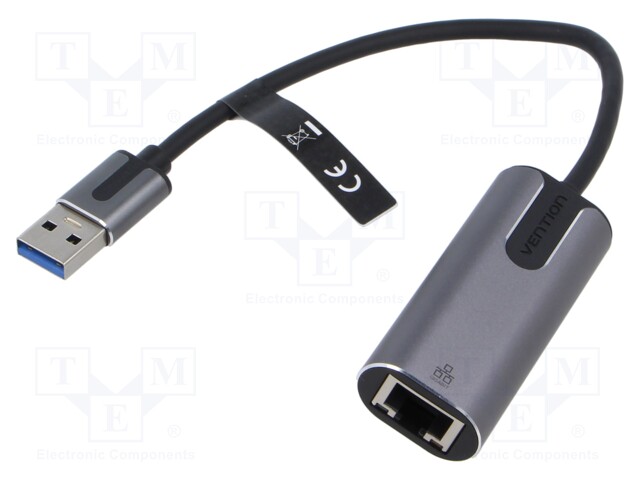 USB to Fast Ethernet adapter; Ethernet,USB 3.0; silver; 0.15m