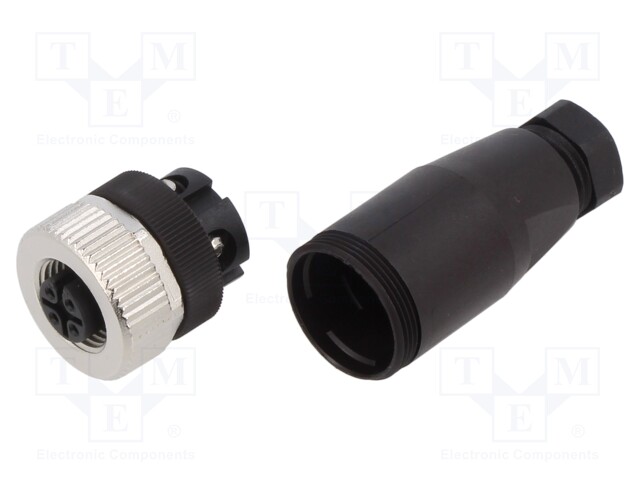 Plug; M12; PIN: 4; female; A code-DeviceNet / CANopen; for cable