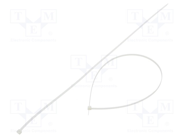 Cable tie; L: 550mm; W: 4.8mm; polyamide; 222N; natural; Ømax: 163mm