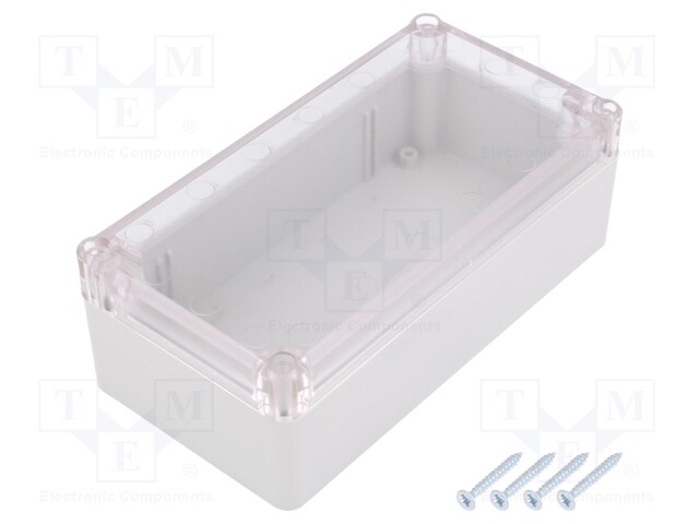 Enclosure: multipurpose; X: 82mm; Y: 158mm; Z: 54.9mm; ABS; grey; IP65