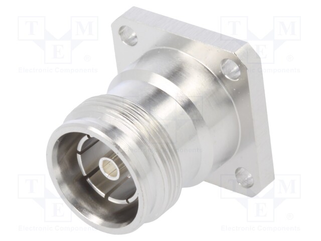 Connector: 4.3-10; flange (2 holes),for panel mounting; socket