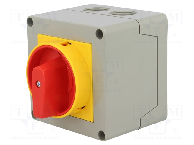 Switch: cam switch; Stabl.pos: 2; 20A; 0-1; Mounting: in housing