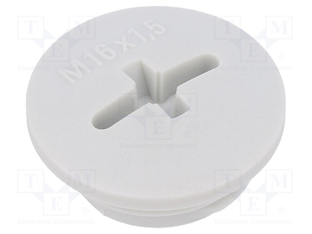 Stopper; M16; 1.5; IP56; Mat: polyamide; Body: black; Thread: metric