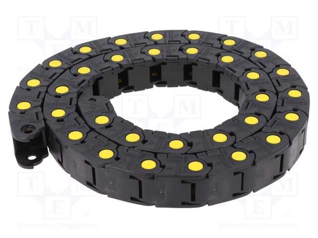 Cable chain; Series: Medium; Bend.rad: 60mm; L: 990mm; Colour: black