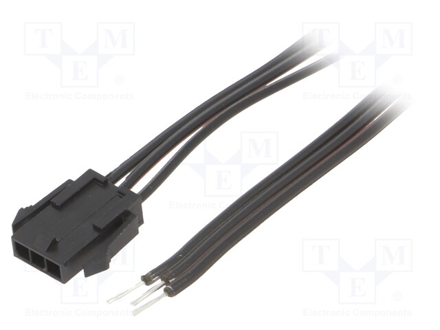 Cable; Micro-Fit 3.0; male,cables; PIN: 3; 0.2m; 4A; Insulation: PVC