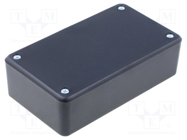 Enclosure: multipurpose; X: 71mm; Y: 124mm; Z: 38mm; ABS; black