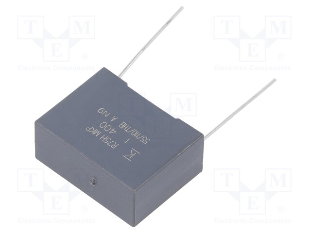 Capacitor: polypropylene; 1uF; 22.5mm; ±5%; 26.5x11x20mm; 300V/μs