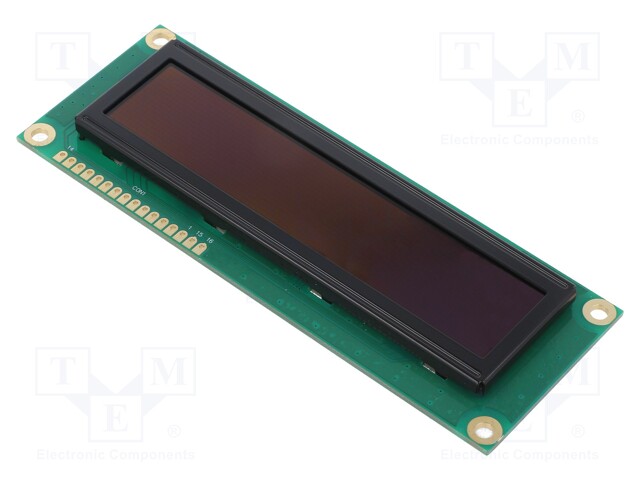 Display: OLED; graphical; 100x16; green; 5VDC