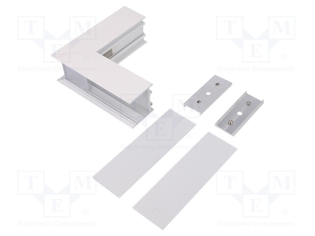 Connector 270°; white; aluminium; Application: VARIO30-02