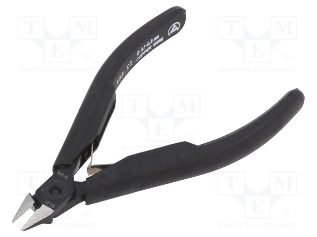 Pliers; side,cutting; blackened tool; H: 0.8mm; Pliers len: 110mm