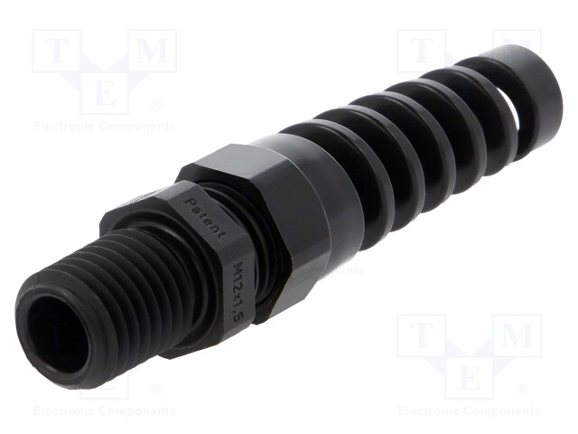 Cable gland; with strain relief,with long thread; M12; IP68