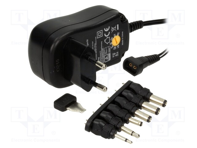 Power supply: switched-mode; 1A; Plug: EU; 90÷264VAC; Case: plug