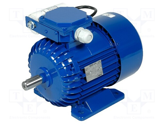 Motor: AC; 1-phase; 550W; 230VAC; 1360rpm; 3.86Nm; 9.6kg; IP54; 3.9A